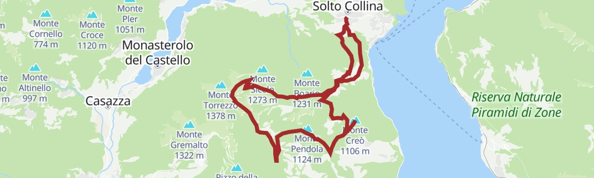 Route map: MTB Solto Collina